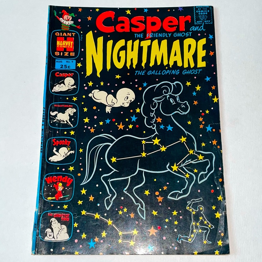 VINTAGE CASPER THE FRIENDLY GHOST Silver Age August #9 Harvey Comics